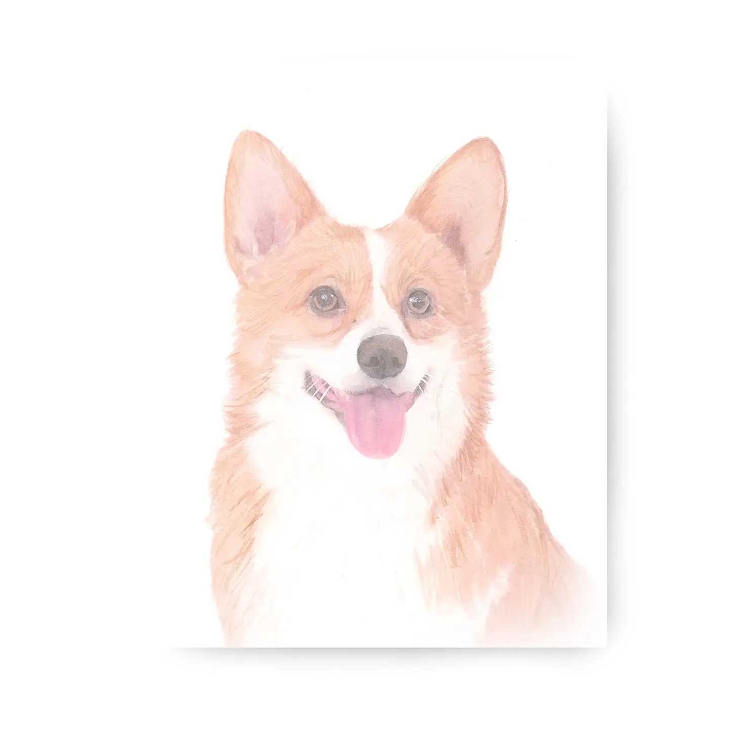 5x7 Corgi Print