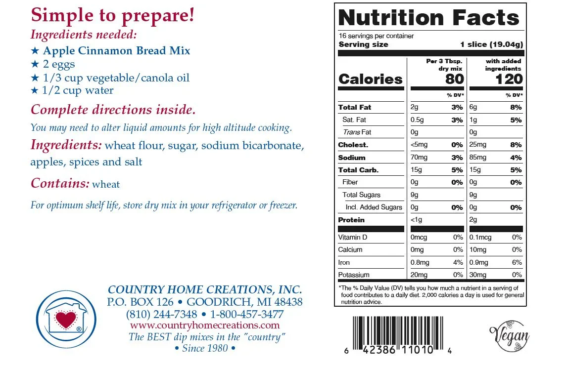 Apple Cinnamon Bread Mix - Image 3