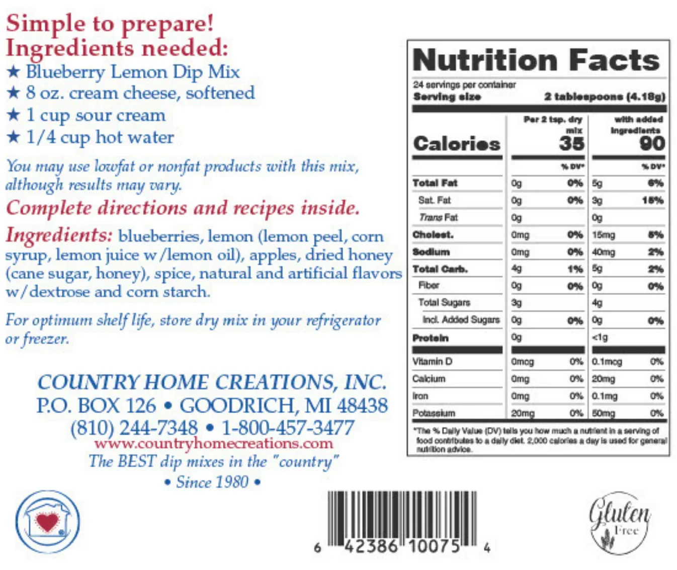 Blueberry Lemon Dip Mix - Image 3