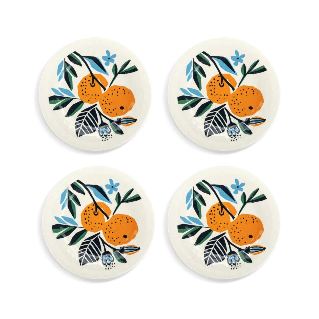 Citrus Blooms Appetizer Plate Set - Image 2