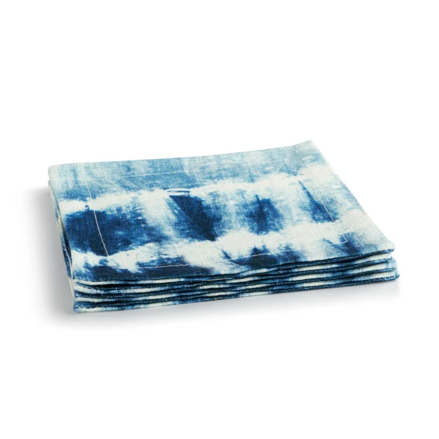 Coastal Shibori Cocktail Napkin - Image 2