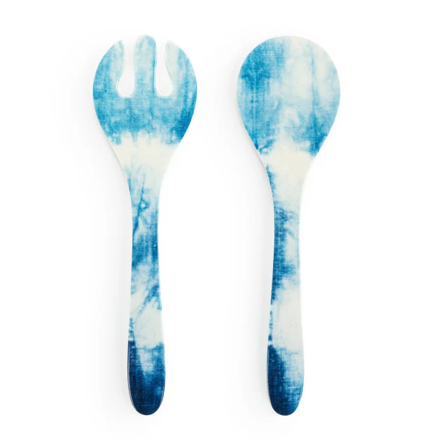 Coastal Shibori Utensil Serving Set - Image 2