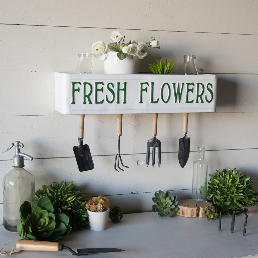 Fresh Flowers Tool Shelf