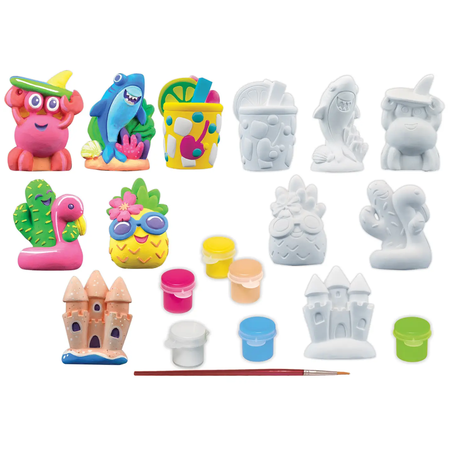 Fun in the Sun Plaster Figurine Paint Set - Image 2