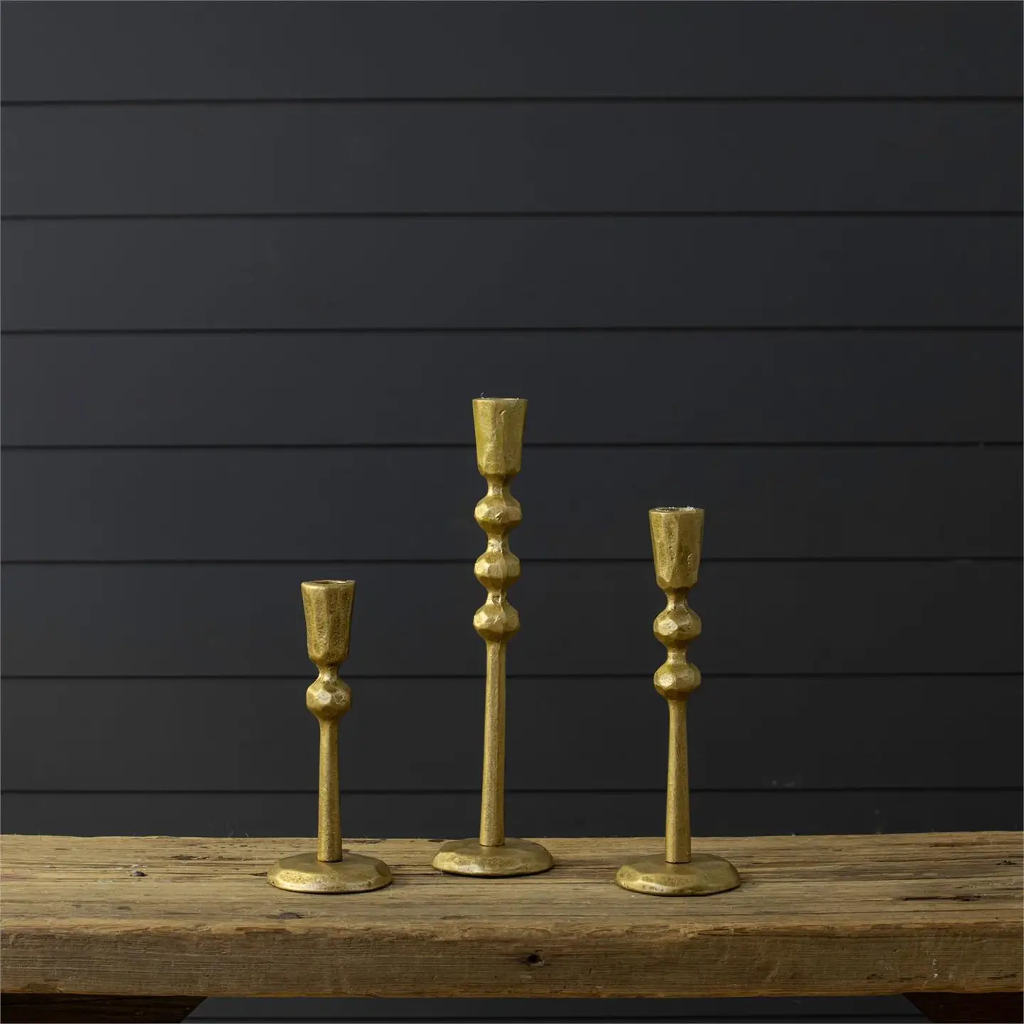 Gold Taper Candle Holder - Image 2