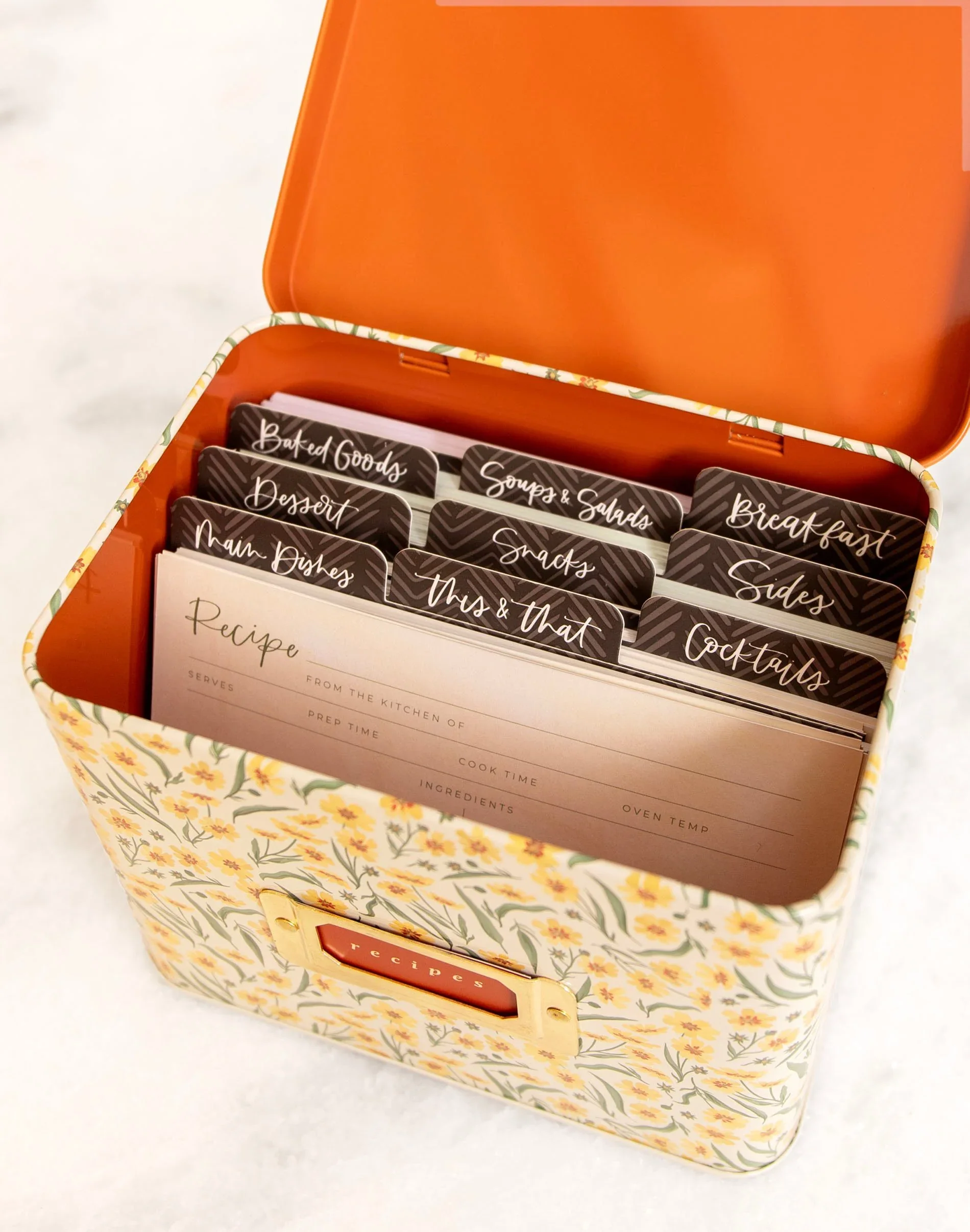 Goldenmane Tin Recipe Box - Image 2