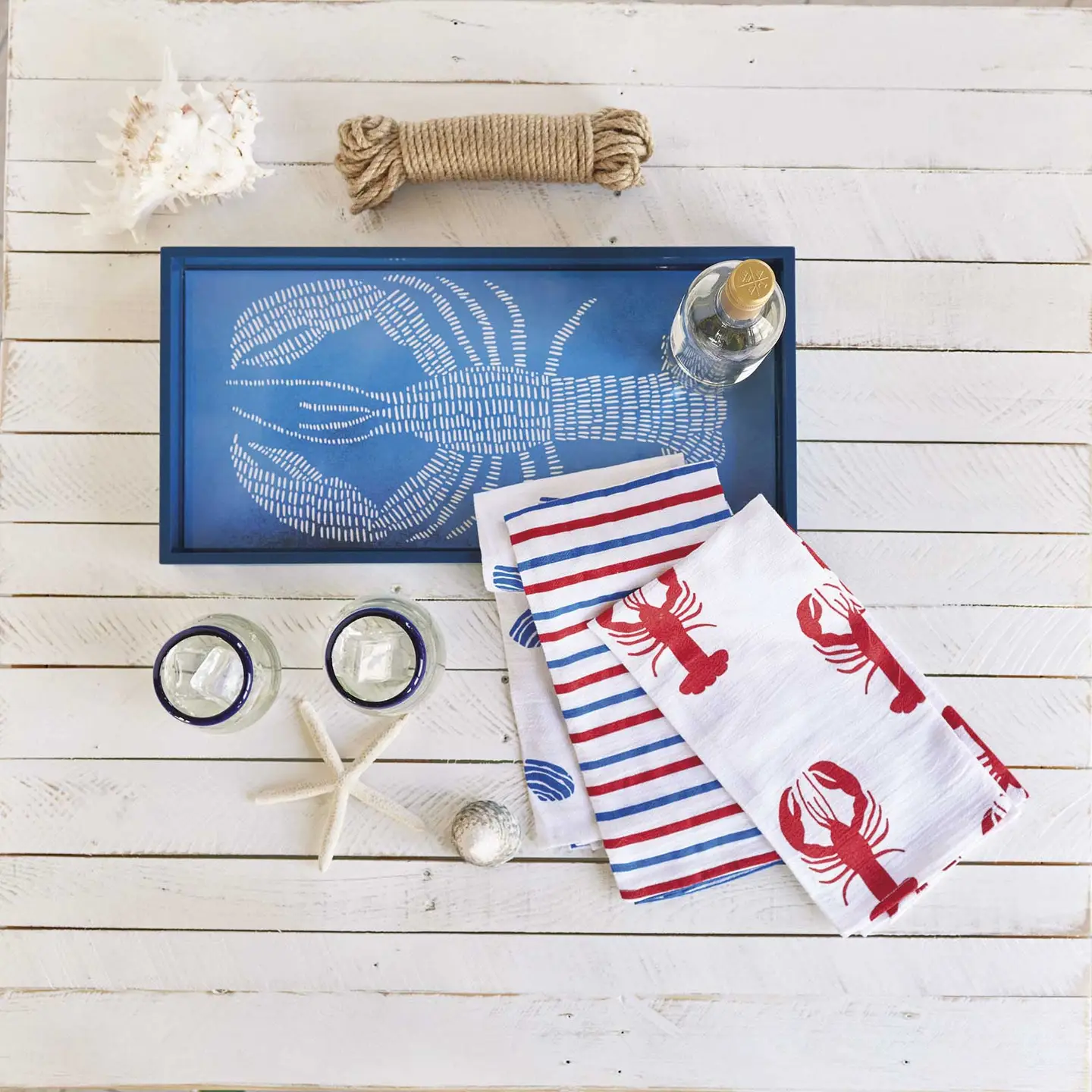 Indigo Lobster Tray