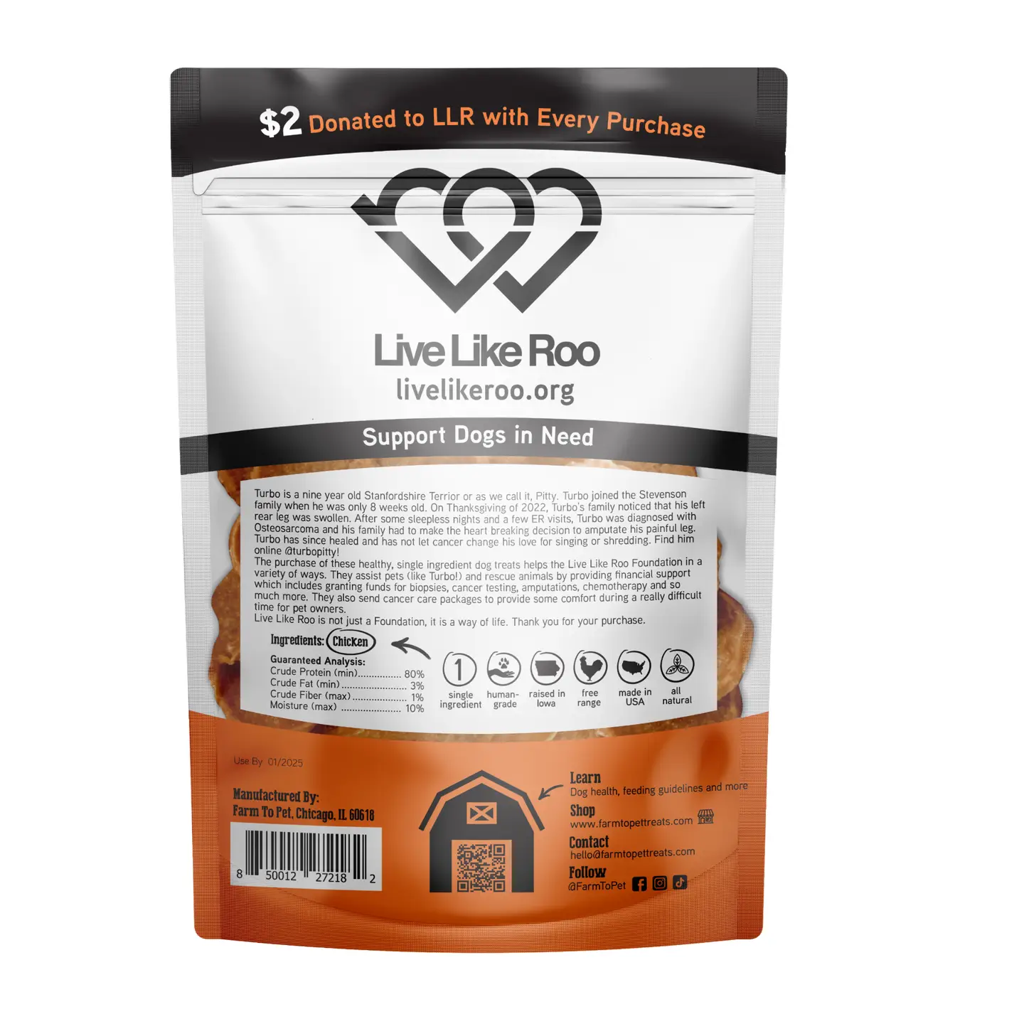 Live Like Roo Chicken Dog Treats - Image 2