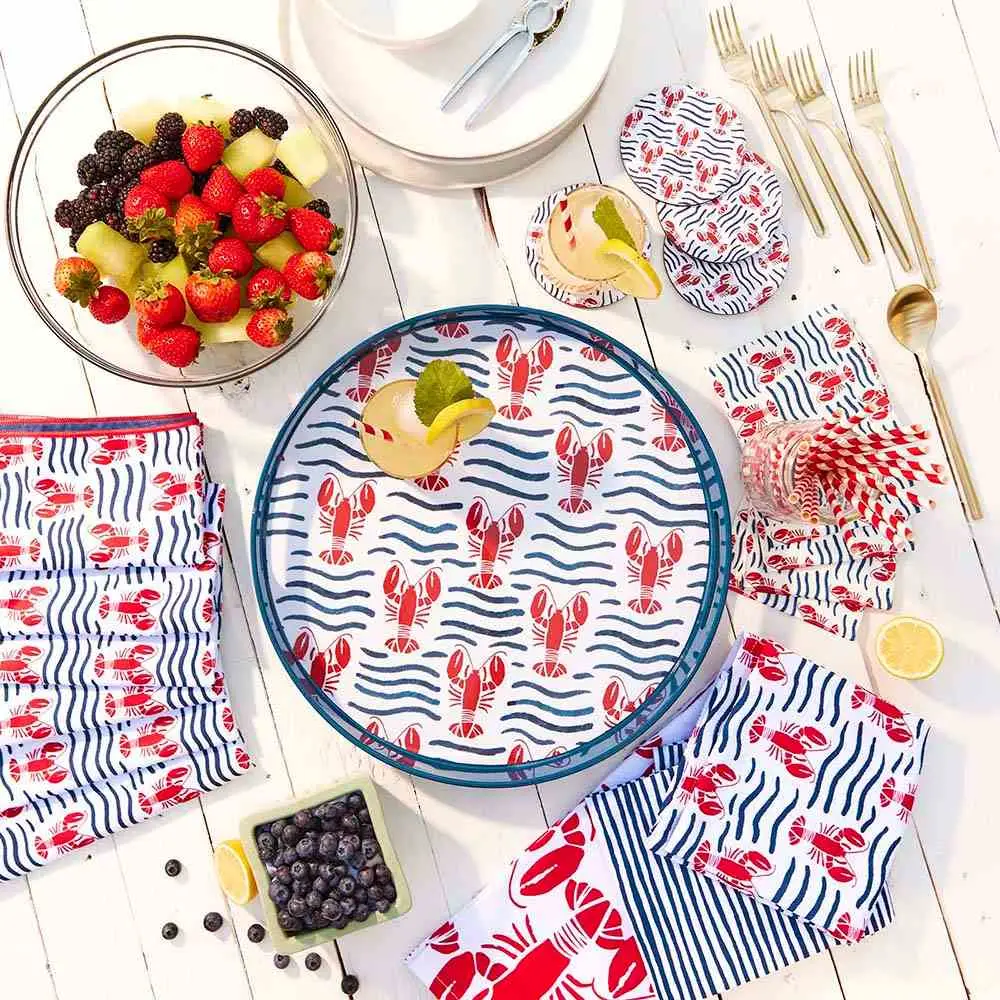Lobster Waves Tray
