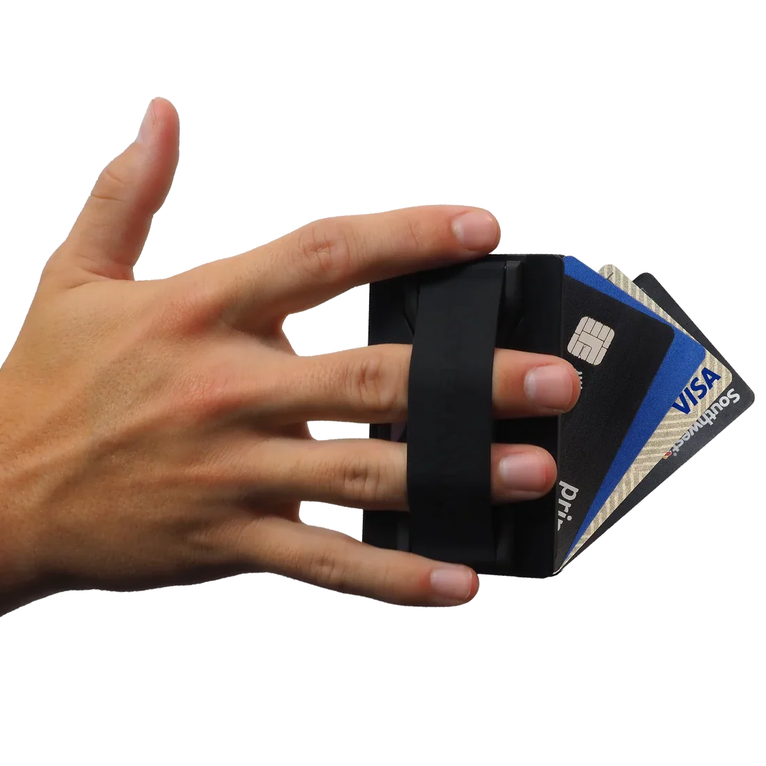 Love Handle Adhesive Wallet | Black - Image 2