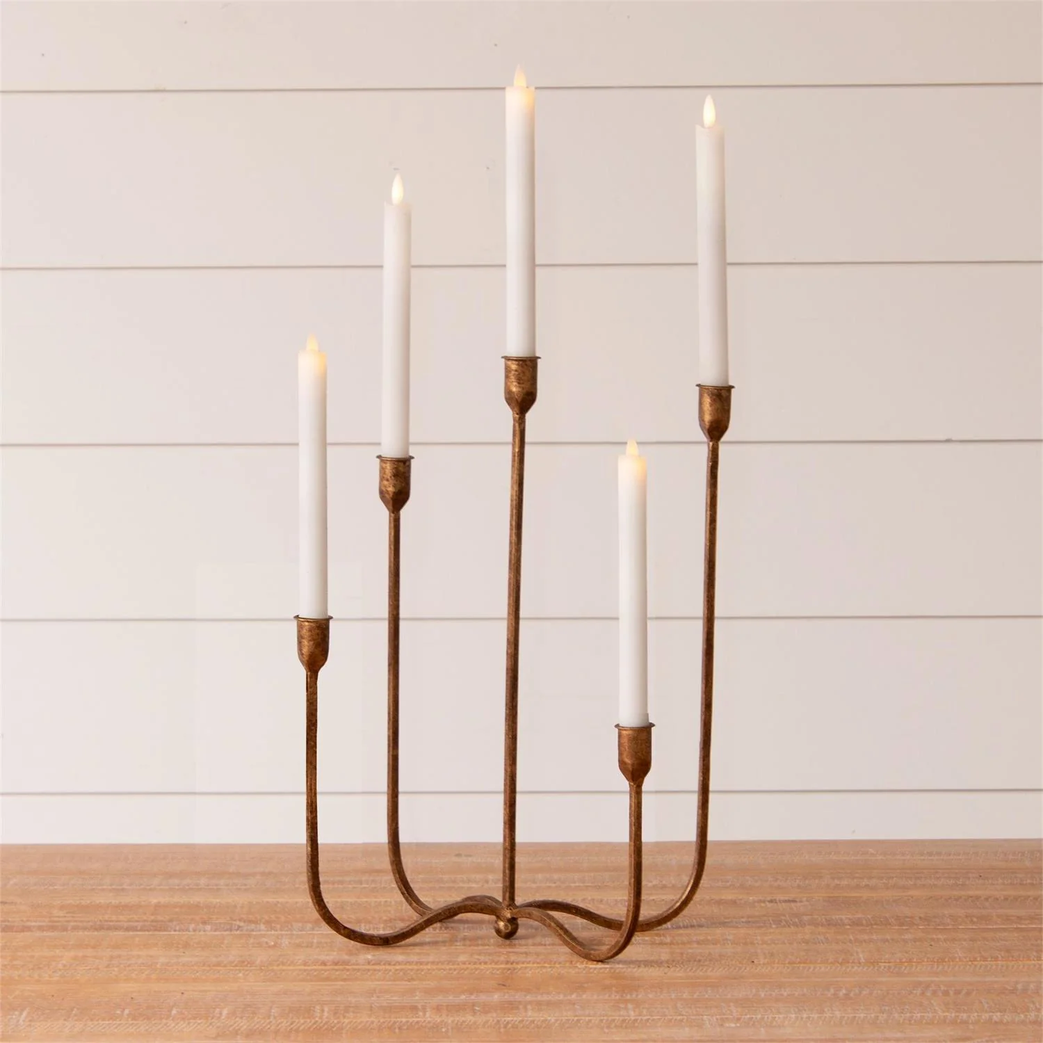 Metal Candelabra | Brass