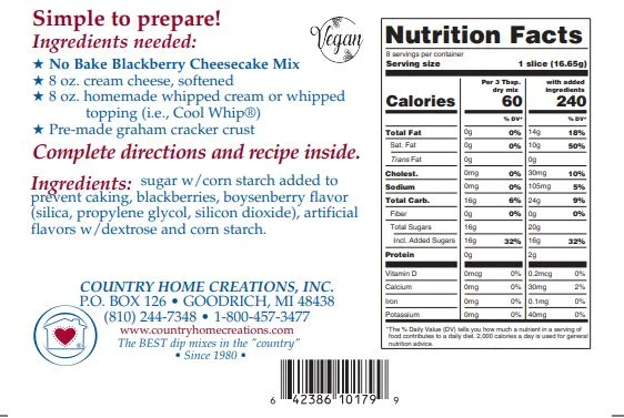 No Bake Blackberry Cheesecake Mix - Image 2
