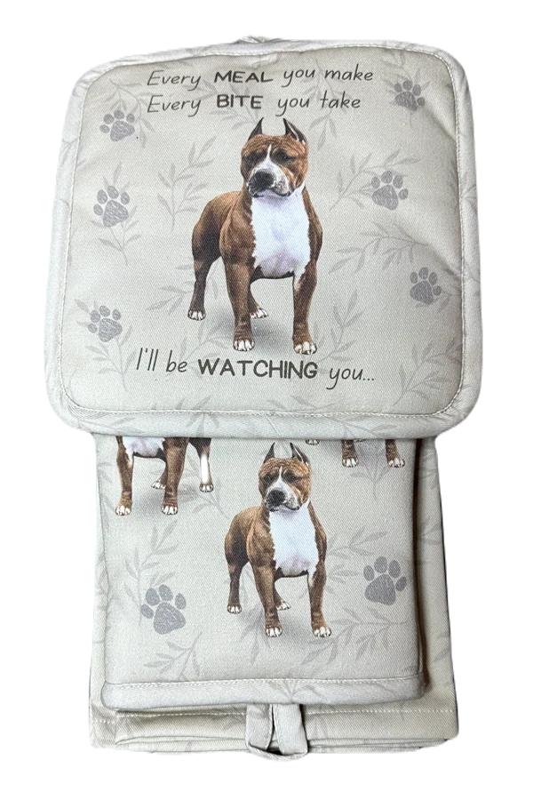 Pit Bull Oven Mitt Set