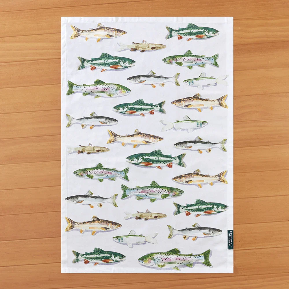 Rainbow Trout Tea Towel
