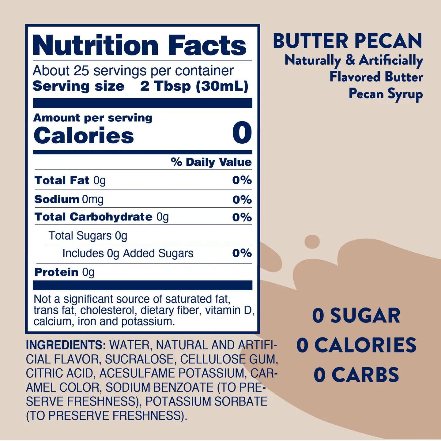 Sugar Free Butter Pecan Syrup - Image 3