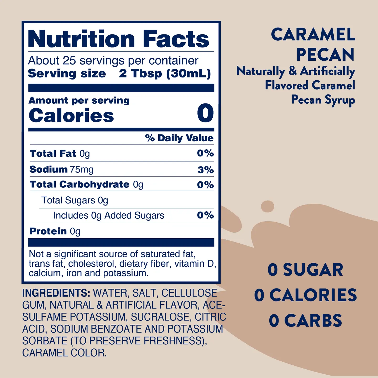 Sugar Free Caramel Pecan Syrup - Image 3