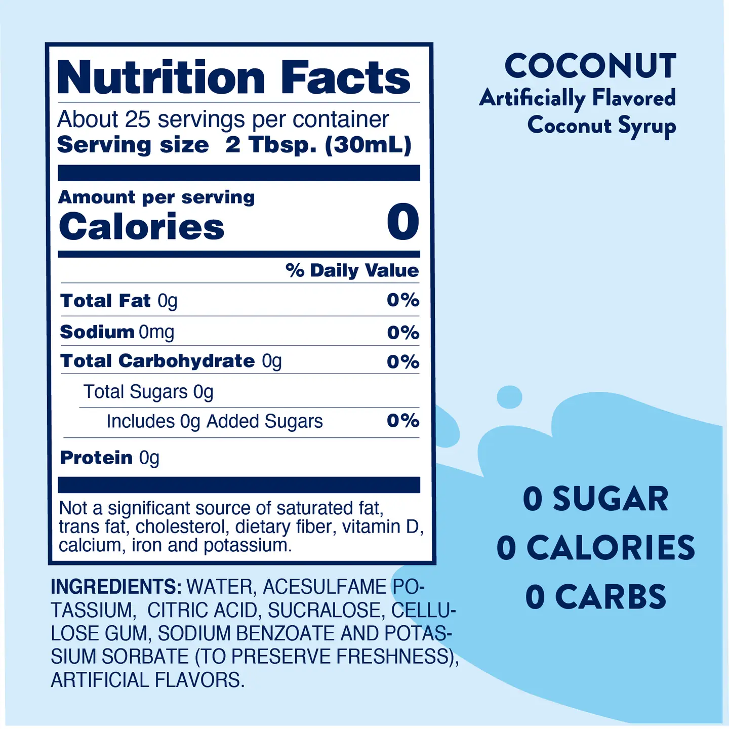 Sugar Free Coconut Syrup - Image 3