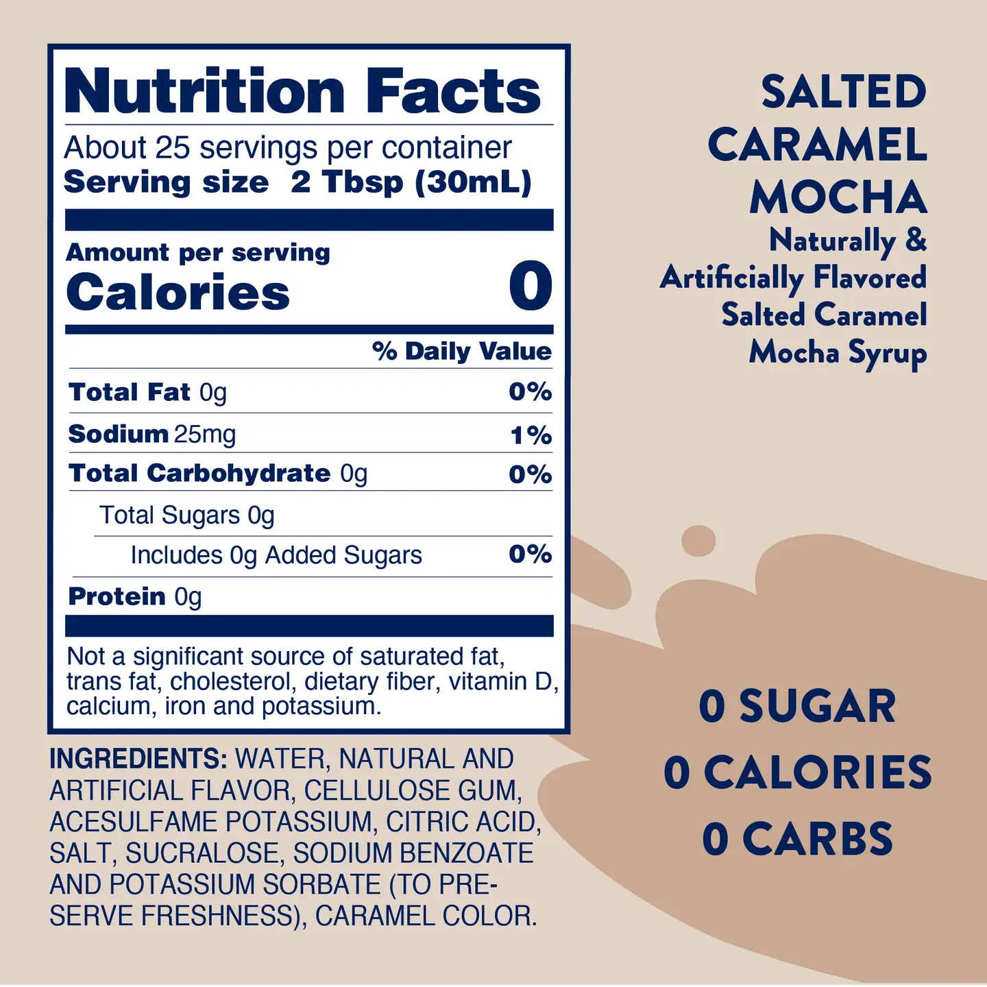Sugar Free Salted Caramel Mocha Syrup - Image 3