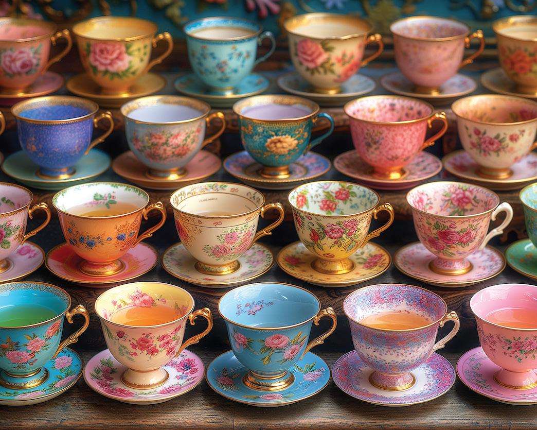 Tea Cup Garden Puzzle - Image 2