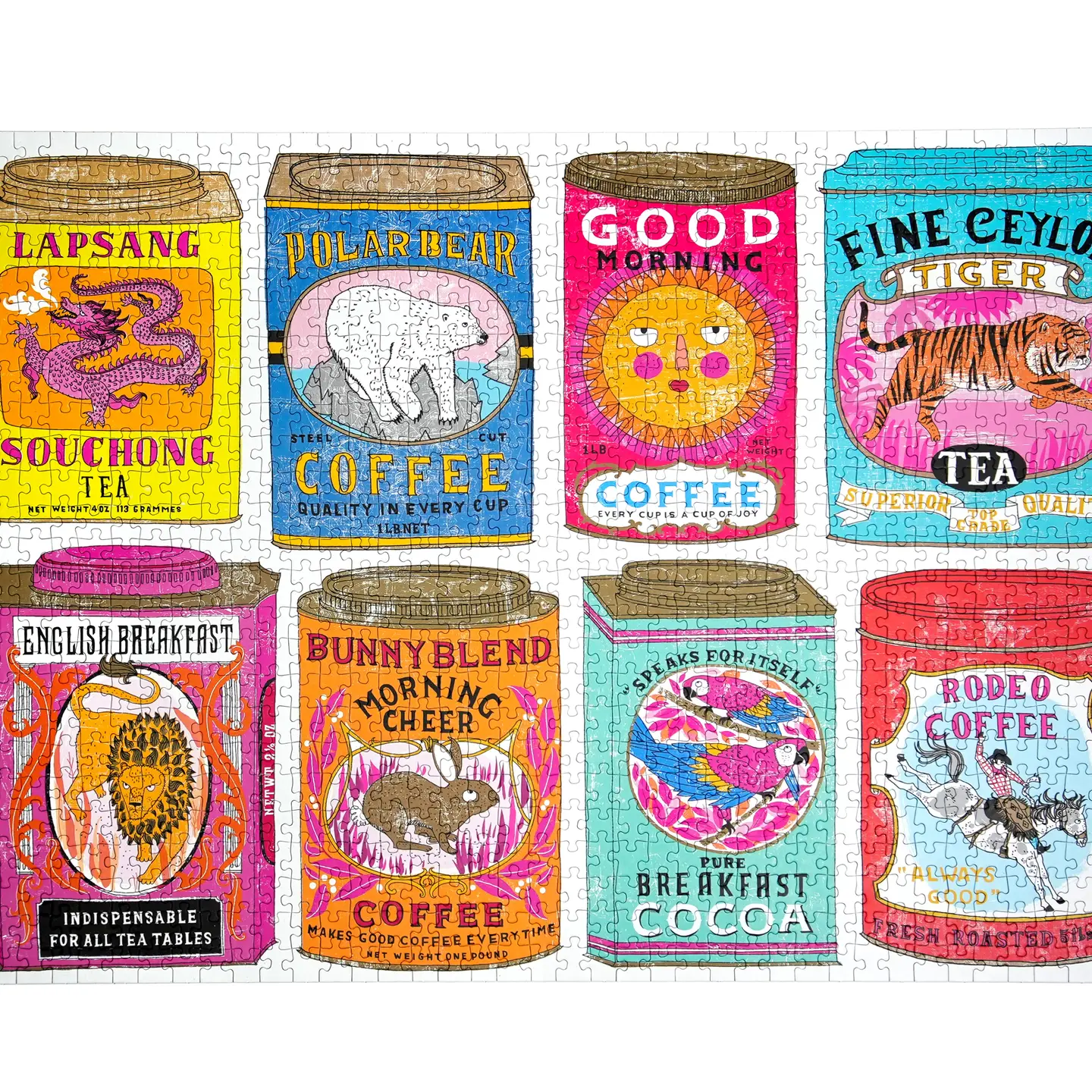 Vintage Tea & Coffee Tins Puzzle - Image 2