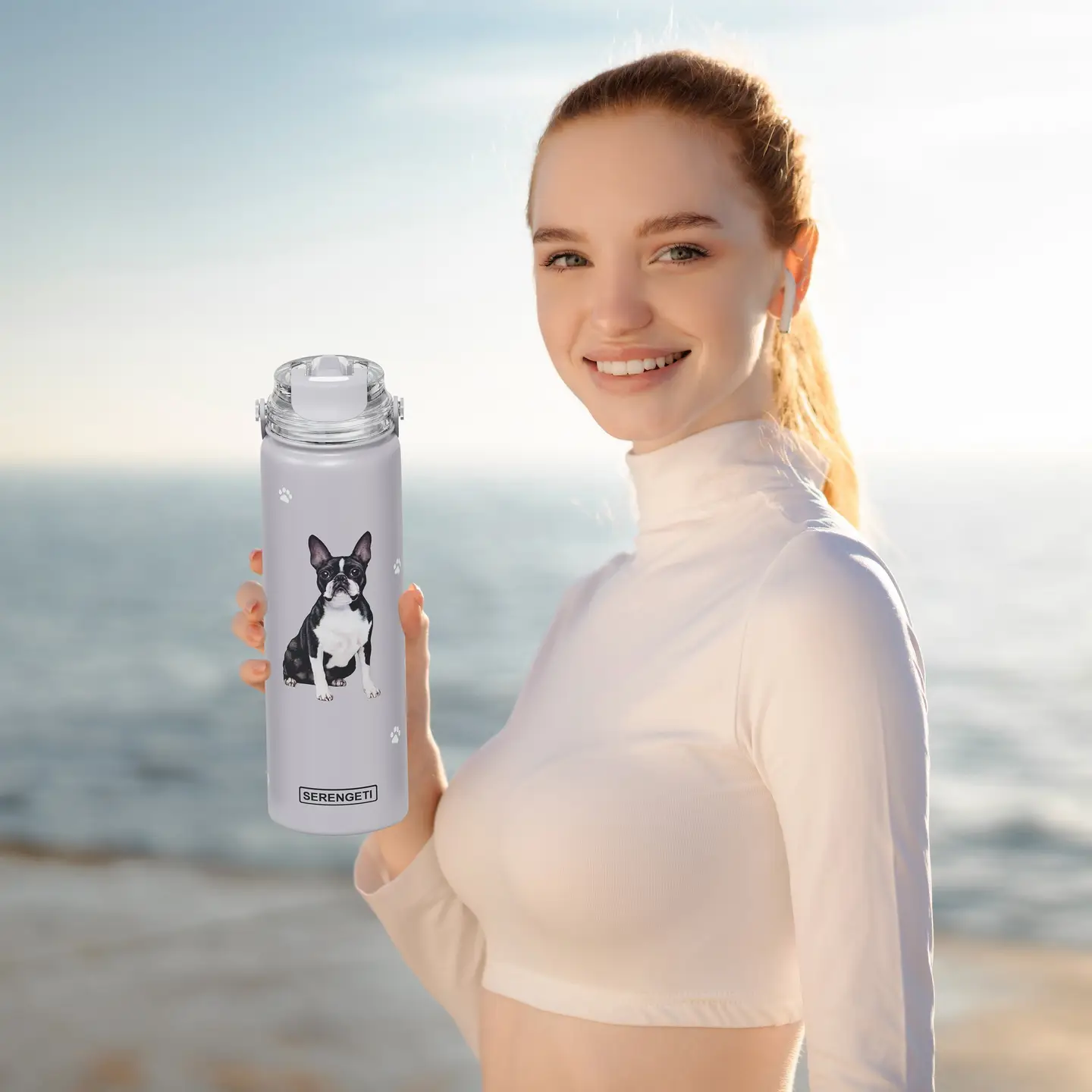 Boston Terrier | Water Bottle - Image 3