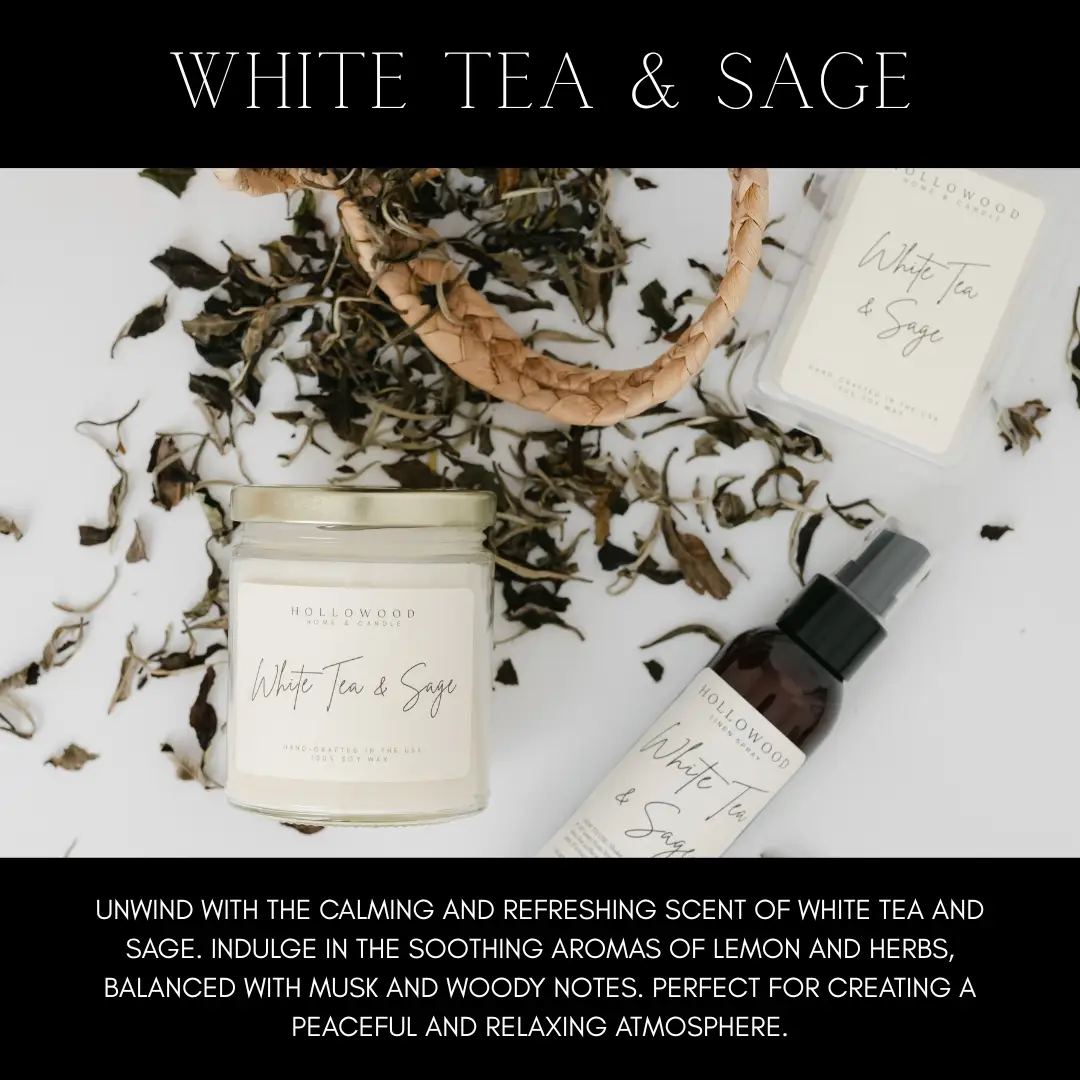White Tea & Sage Linen Spray - Image 2